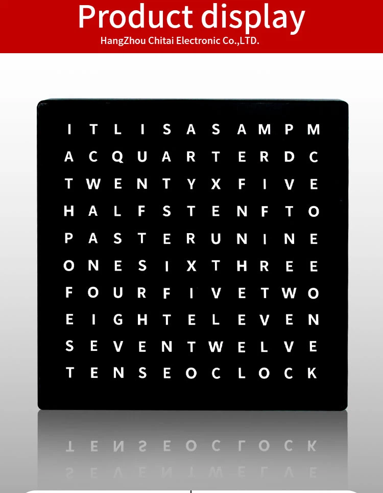 desktop led word clock 6 desktop led word clock 6