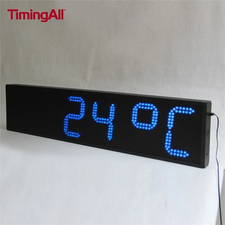 Lauko LED laikrodžio temperatūros ekranas